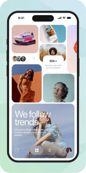 Mobile experience mockup