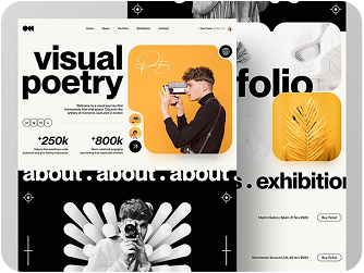 Visual poetry portfolio exhibition